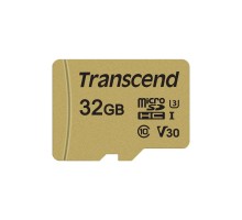 Карта пам'яті Transcend 32GB microSDHC class 10 UHS-I U3 V30 (TS32GUSD500S)