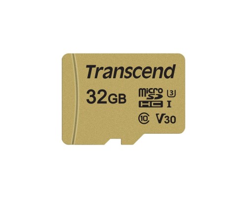 Карта пам'яті Transcend 32GB microSDHC class 10 UHS-I U3 V30 (TS32GUSD500S)