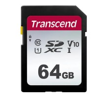Карта пам'яті Transcend 64GB SDXC class 10 UHS-I U1 V10 (TS64GSDC300S)