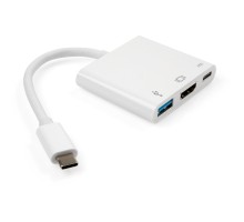 Концентратор Vinga Type-C to HDMI+USB3.0+Type-C PD (VCPATC2HDMIUSBPDWH)