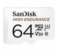Карта пам'яті SanDisk 64GB microSDXC class 10 UHS-I U3 V30 High Endurance (SDSQQNR-064G-GN6IA)