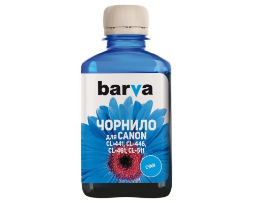 Чорнило Barva CANON CL-441/CL-461 180мл CYAN (C461-732)