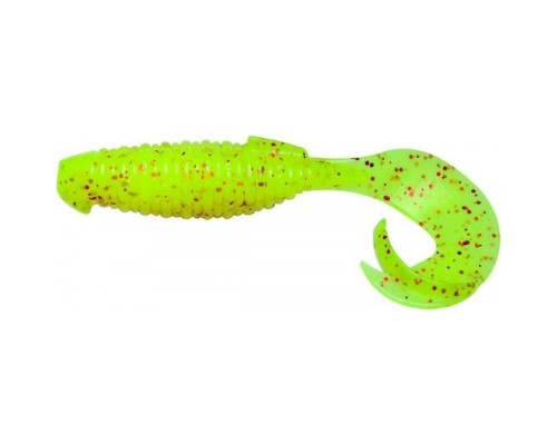 Силікон рибальський Keitech Flapper Grub 4" (7 шт/упак) ц:pal#01 chartreuseredflake (1551.09.57)