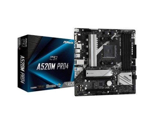 Материнська плата ASRock A520M PRO4