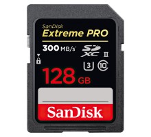 Карта пам'яті SanDisk 128GB SDXC class 10 UHS-II U3 V90 Extreme Pro (SDSDXDK-128G-GN4IN)