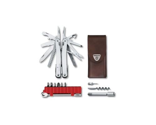 Мультитул Victorinox SwissTool Spirit X Plus Ratchet Leather Case (3.0236.L)