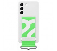 Чохол до мобільного телефона Samsung Silicone with Strap Cover Galaxy S22 White (EF-GS901TWEGRU)