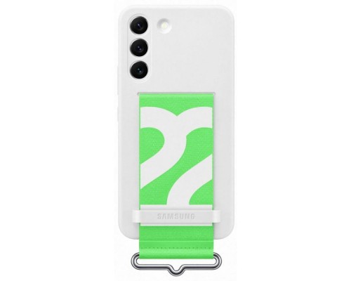 Чохол до мобільного телефона Samsung Silicone with Strap Cover Galaxy S22 White (EF-GS901TWEGRU)