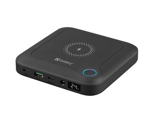 Батарея універсальна Sandberg 24000mAh/88.8Wh for Notebook, PD/60W, DC/84W, USB/22W, Wireless/10W (420-57)