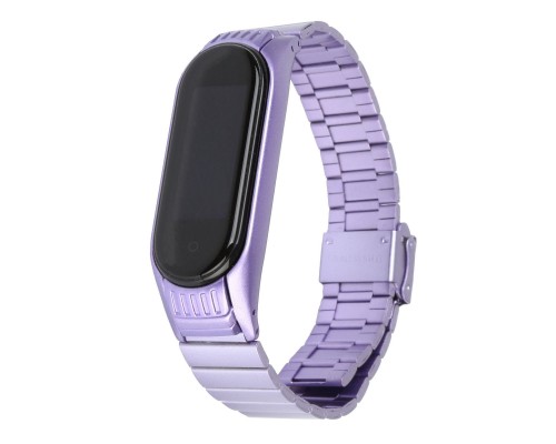 Ремінець до фітнес браслета Armorstandart Metal Band Link 603 для Xiaomi Mi Band 6/5 Light Purple (ARM59067)