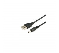 Кабель живлення USB to DC 3.5 1.0m 2A black Atcom (10035)