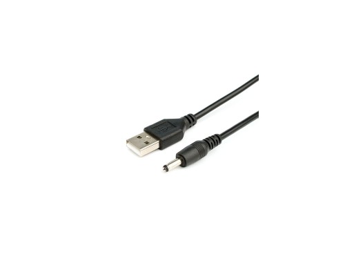 Кабель живлення USB to DC 3.5 1.0m 2A black Atcom (10035)