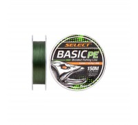 Шнур Select Basic PE 150m Dark Green 0.20mm 28lb/12.7kg (1870.18.26)