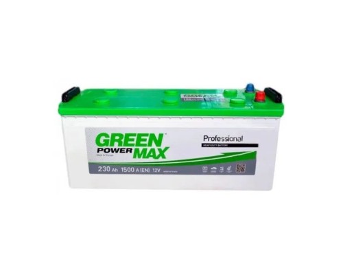 Акумулятор автомобільний GREEN POWER MAX 230Ah бокова(+/-) (1500EN) (22376)