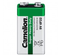 Батарейка Camelion Крона 6F22 9V Super Heavy Duty Green * 1 (6F22-SP1G)