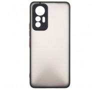 Чохол до мобільного телефона Dengos Matte Xiaomi 12 Lite (black) (DG-TPU-MATT-127)