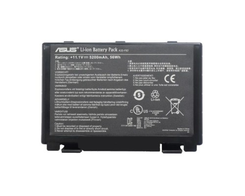 Акумулятор до ноутбука ASUS A32-F82, 5200mAh (56Wh), 6cell, 11.1V, Li-ion, black (A47764)