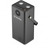 Батарея універсальна ColorWay 60 000 mAh Powerful PD/65W, QC/4.0, AFC, FCP, Black (CW-PB600LPA5BK-PDD)