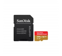 Карта пам'яті SanDisk 256GB microSD class 10 V30 Extreme PLUS (SDSQXBD-256G-GN6MA)