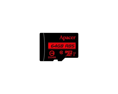 Карта пам'яті Apacer 64GB microSDXC class 10 UHS-I (AP64GMCSX10U5-RA)