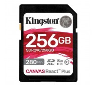 Карта пам'яті Kingston 256GB SDXC class 10 UHS-II U3 Canvas React Plus (SDR2V6/256GB)