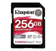 Карта пам'яті Kingston 256GB SDXC class 10 UHS-II U3 Canvas React Plus (SDR2V6/256GB)