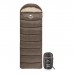 Спальний мішок Naturehike з капюшоном U250 NH20MSD07 (6°C) лівий, коричневий (6927595767207-L)