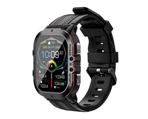 Смарт-годинник OUKITEL BT20 Black-orange (6931940742177)