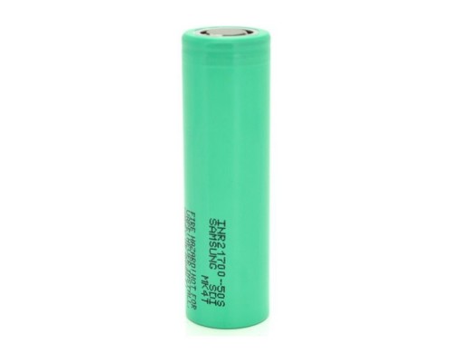 Акумулятор 21700 5000mAh, 50A, 4.2/3.6/2.5V, Green Samsung (INR21700-50S / 32719)