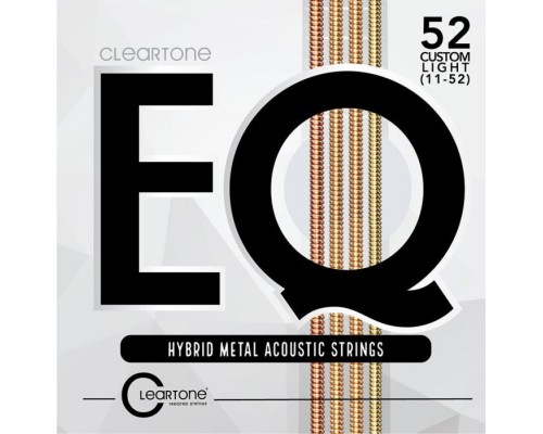 Струни для гітари Cleartone EQ Hybrid Metal Acoustic Custom Light (11-52) (7811)