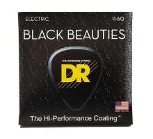 Струни для гітари DR Strings Black Beauties Electric - Extra Heavy 7-String (11-60) (BKE7-11)