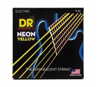 Струни для гітари DR Strings NEON Yellow Electric - Light Heavy (09-46) (NYE-9/46)