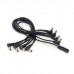 Кабель для гітарних педалей RockBoard Flat Daisy Chain Cable, 8 Outputs, Angled (RBO CAB POWER DC8 A)