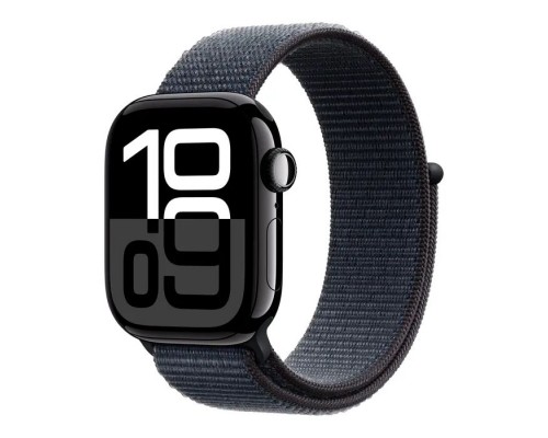 Смарт-годинник Apple Watch Series 10 GPS 42mm Jet Black Aluminium Case with Ink Sport Loop (MWWG3QH/A)