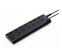 Концентратор Vinga USB3.0 to 7*USB3.0 1m cable with Switch and Power Adapter (VHA3A7B)