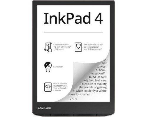 Електронна книга Pocketbook 743G InkPad 4, Stardust Silver (PB743G-U-WW)