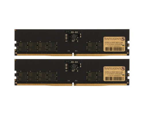 Модуль пам'яті для комп'ютера DDR5 32GB (2x16GB) 5600 MHz INTELIGENTES (IU5CIJ2/32)