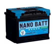 Акумулятор автомобільний NANO BATT Premium 62A +лів (1) 600А