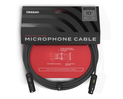 Мікрофонний кабель D'Addario American Stage Microphone Cable 3m (PW-AMSM-10)