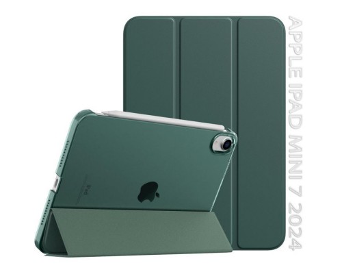 Чохол до планшета BeCover Tri Fold Hard Apple iPad Mini 7 2024 Dark Green (712451)