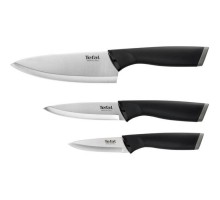 Набір ножів Tefal Comfort, 3шт, нержавіюча сталь, пластик, чорний (K221S375)