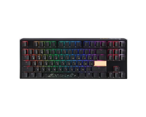 Клавіатура Ducky One 3 TKL Cherry MX Red RGB UA USB Black (DKON2187ST-RUAPXCLAWSC1)