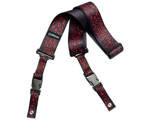 Ремінь для гітари DiMarzio Steve Vai ClipLock Art Strap Black (DD2243)