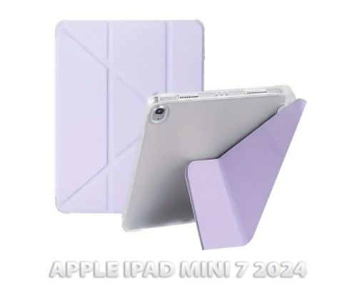 Чохол до планшета BeCover Ultra Slim Origami Transparent Apple iPad Mini 7 2024 Purple (712937)