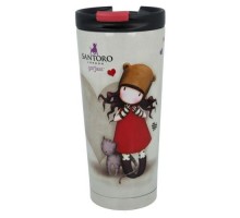 Термокружка Stor Santoro Gorjuss, Steel Coffee Tumbler 425 ml (Stor-00292)
