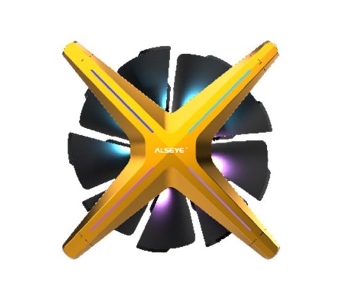 Кулер до корпусу Alseye X12 (Yellow Push) (AS.04.03.0028)