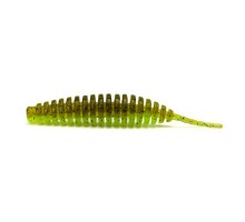 Силікон рибальський FishUP Tanta 2.5" 204 - Green Pumpkin/Chartreuse (8шт/уп) (1864.14.51)