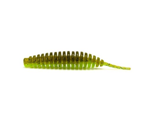 Силікон рибальський FishUP Tanta 2.5" 204 - Green Pumpkin/Chartreuse (8шт/уп) (1864.14.51)