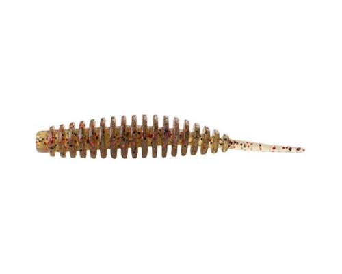 Силікон рибальський FishUP Tanta 2.5" 045 - Green Pumpkin/Red&Black (8шт/уп) (1864.02.26)