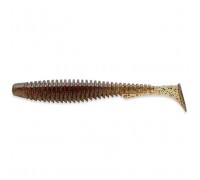 Силікон рибальський FishUP U-Shad 3.5" 045 - Green Pumpkin/Red&Black (8шт/уп) (1864.09.57)